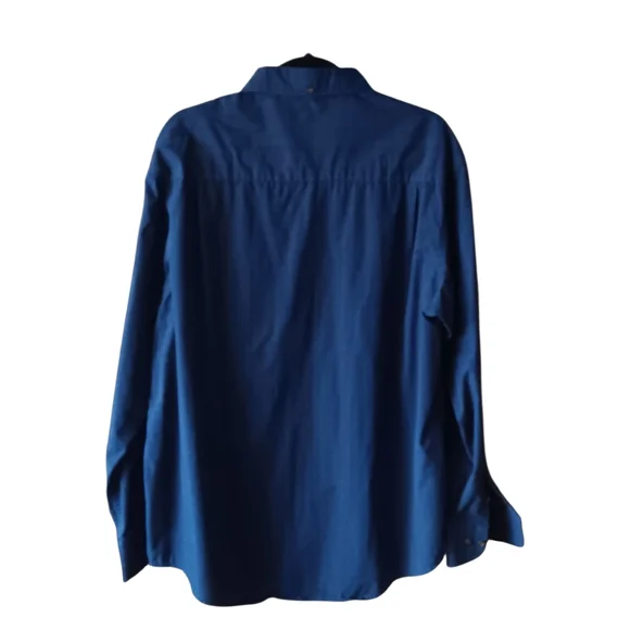 Saddlebred Men's Deep Blue Button Down Shirt - Picture 3 of 7